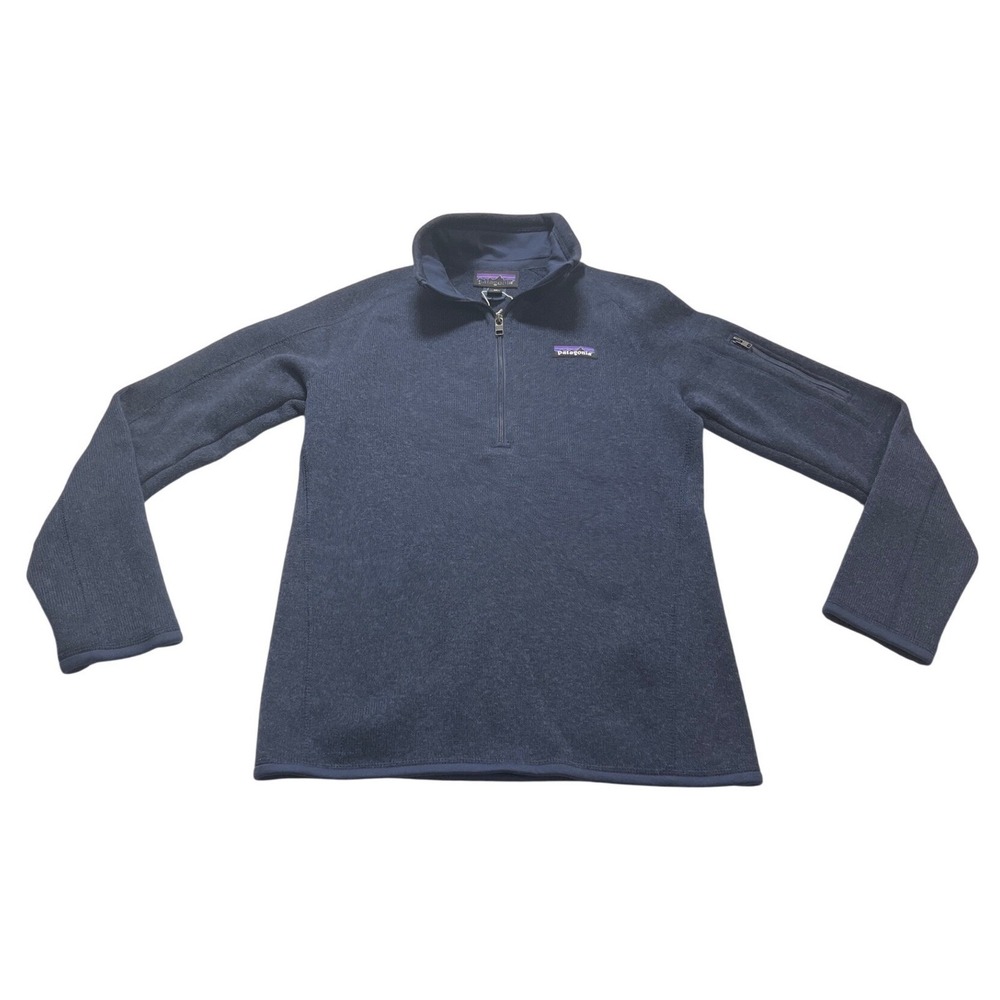 Patagonia Better Sweater Womens XS‎ Navy Blue 1/4 Zip Fleece Pullover 25543